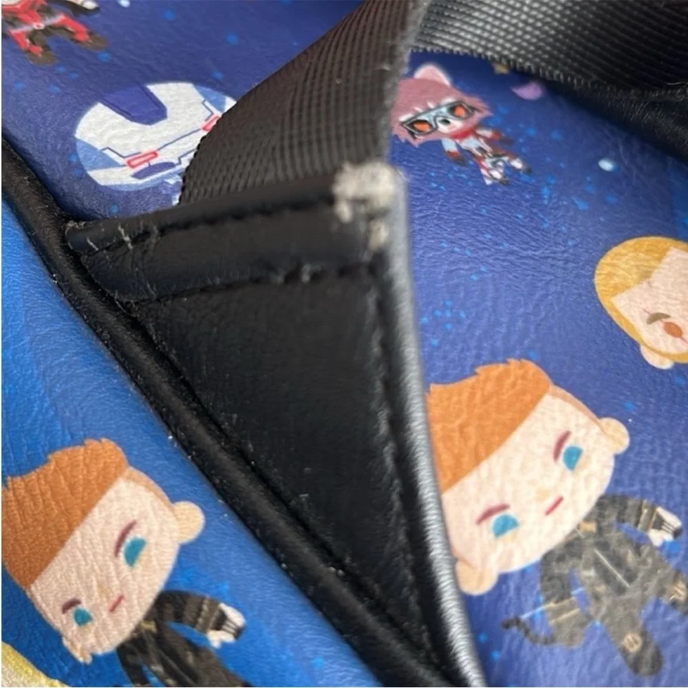 Loungefly Kids Backpack - Blue with Marvel Characters